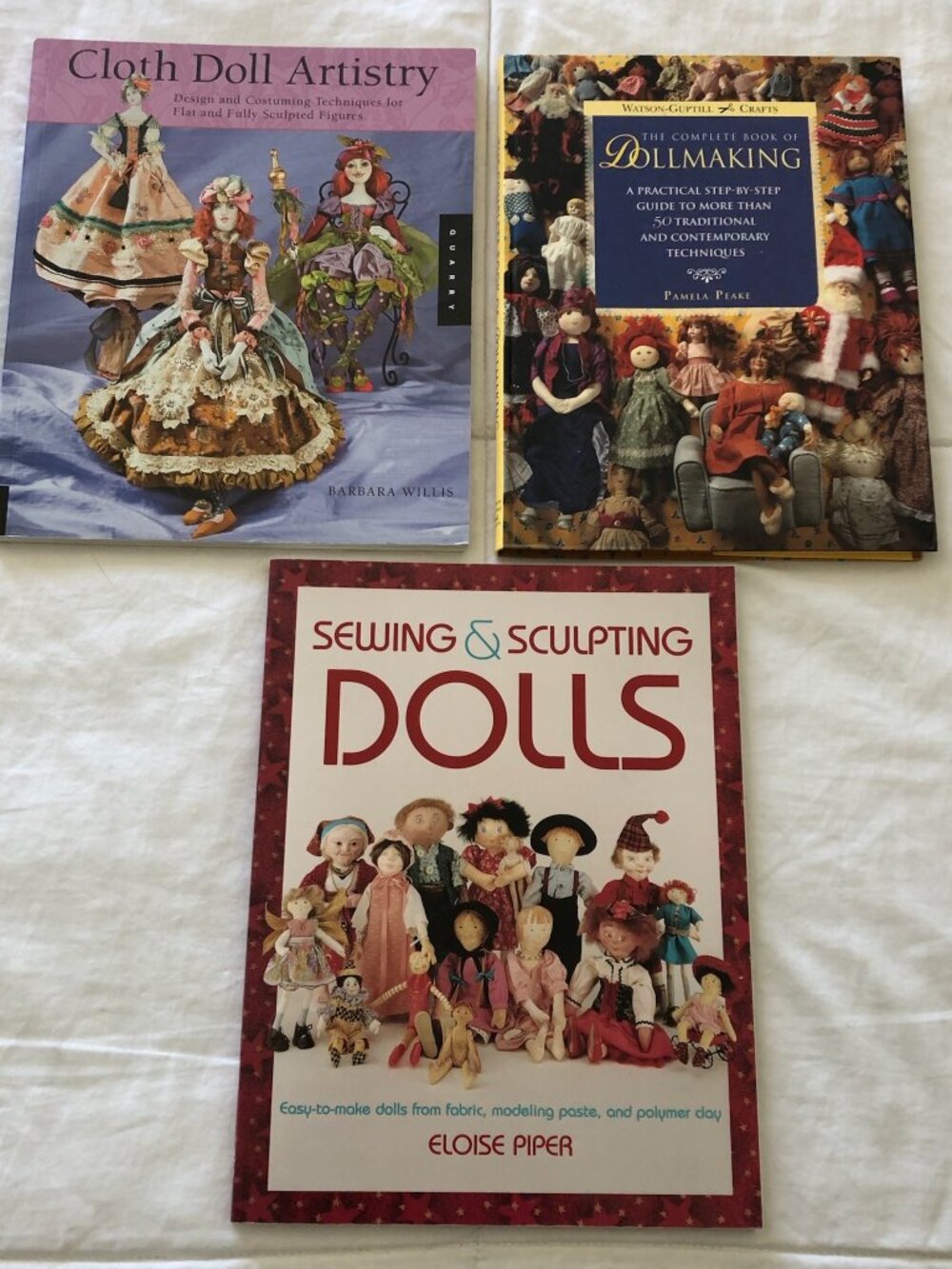3 Dollmaking Books ... Cloth Doll Artistry ... Sewing & Sculpting ... Techniques